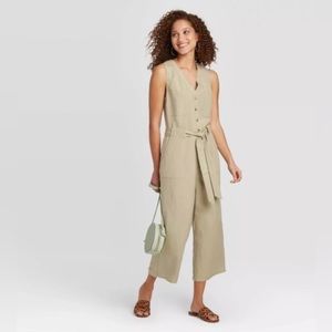 ✨BRAND NEW✨ A New Day Khaki Jumpsuit